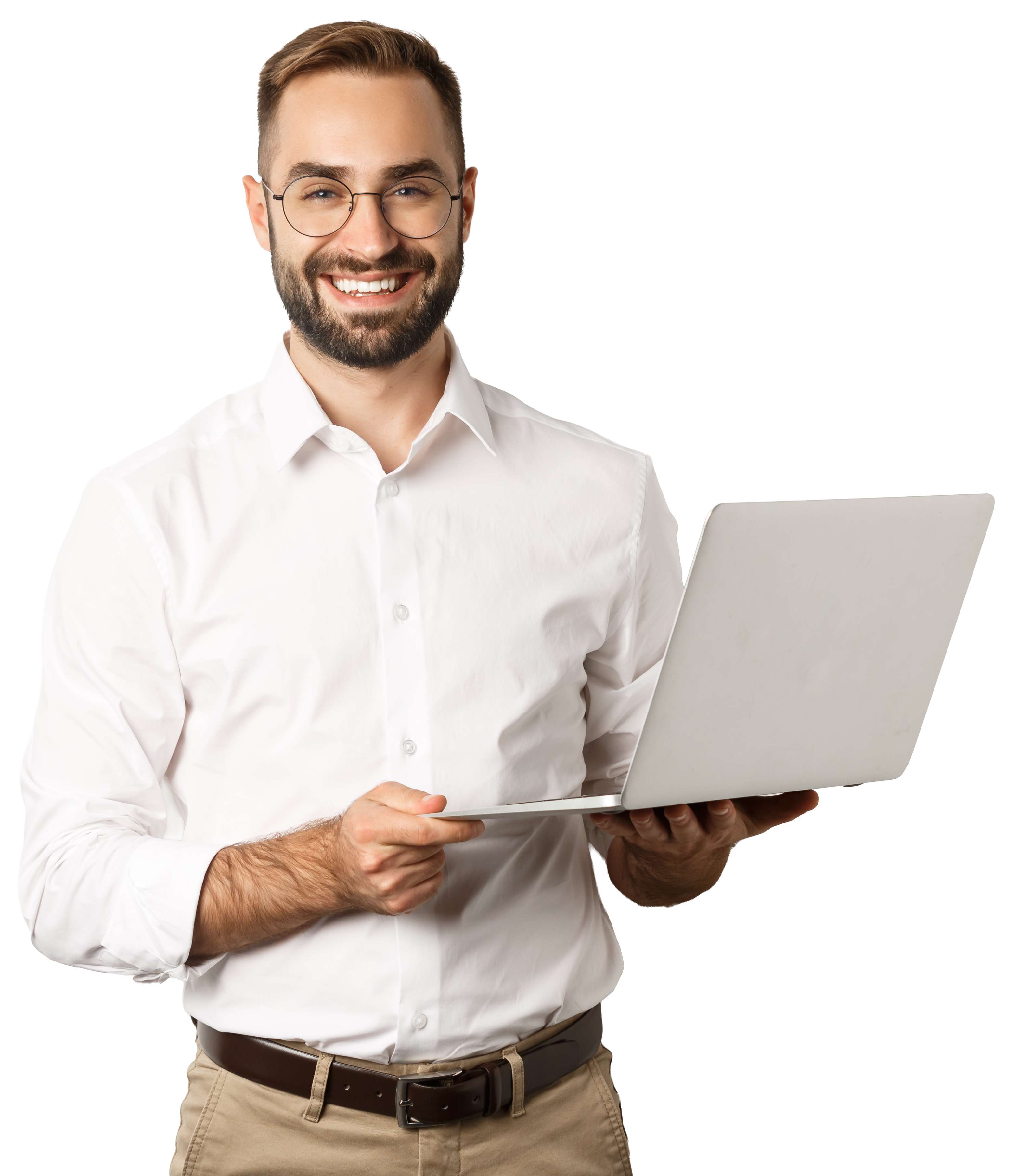 Empresario trabajando con Novten